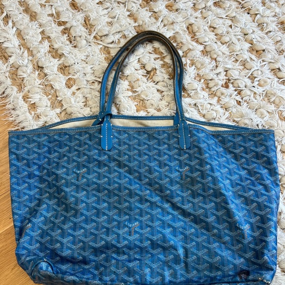 Goyard Blue Patterned Tote Bag - Picture 1 of 7